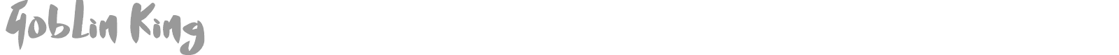 Goblin King font preview